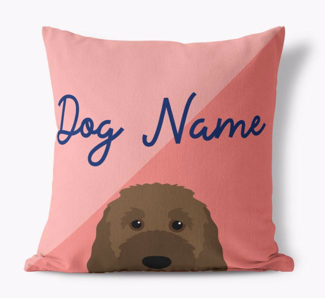 Peeking Name: Personalised {breedFullName} Cushion